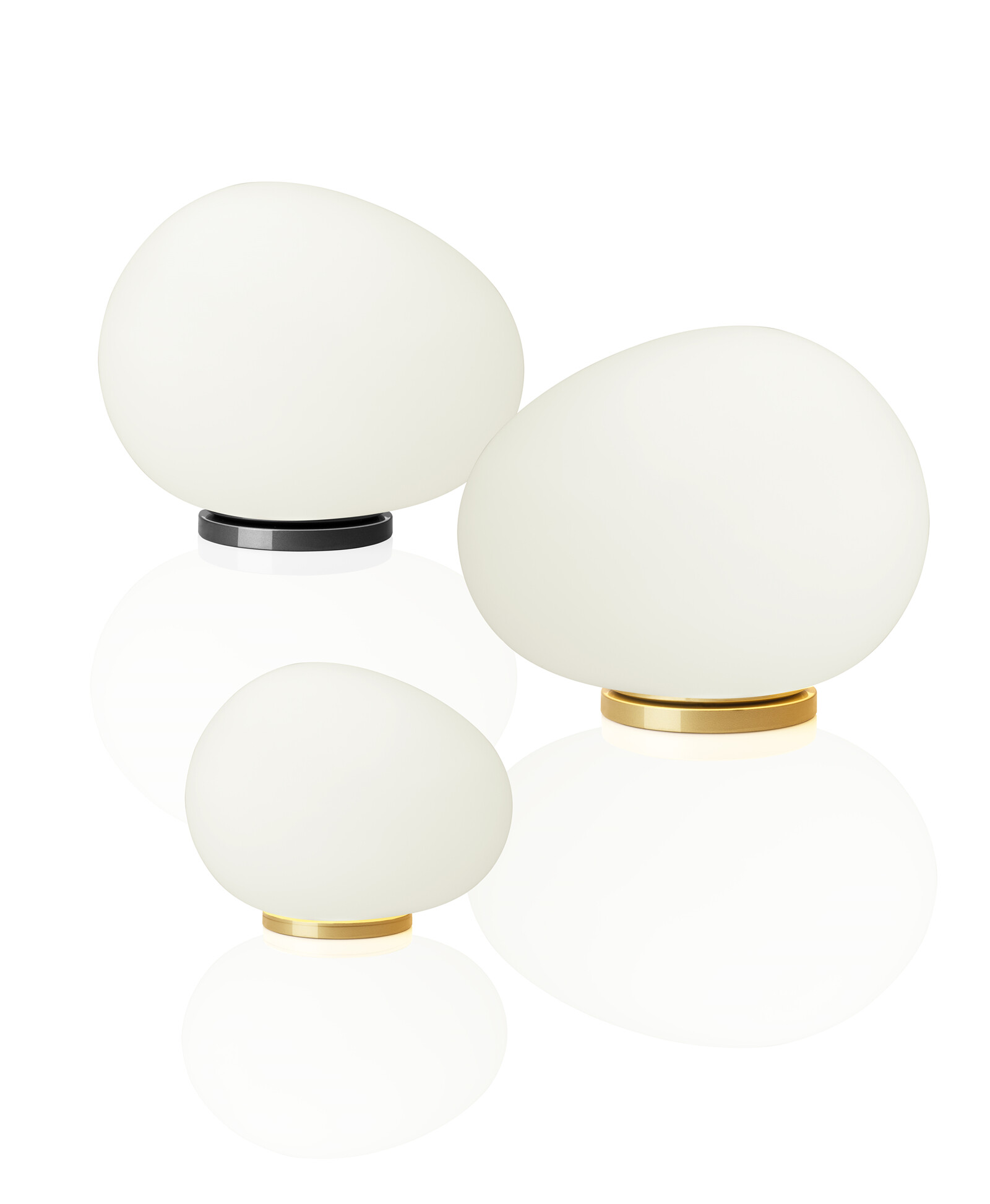 Gregg Midi Bordlampe GullHvit Foscarini Gregg Midi Bordlampe GullHvit Foscarini